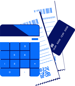lounge-calculator-of-modern-design-two-billing-checks-and-bank-plastic-card