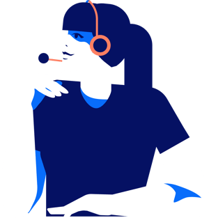 lounge-girl-in-headphones-with-a-microphone-thinking