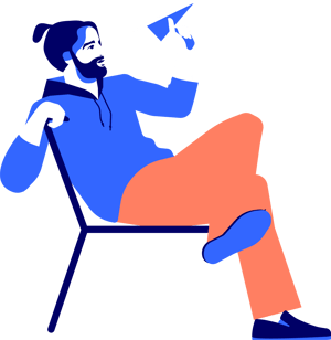 lounge-man-on-a-chair-launches-a-paper-plane