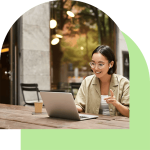 Woman_Working_Remote_Tea_Green_AdobeStock_548313834