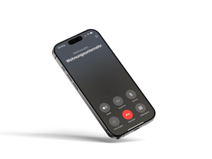 iPhone-Mockup-Anruf-Wohnungsunternehmen-Wohnbau-Aareon-GmbH