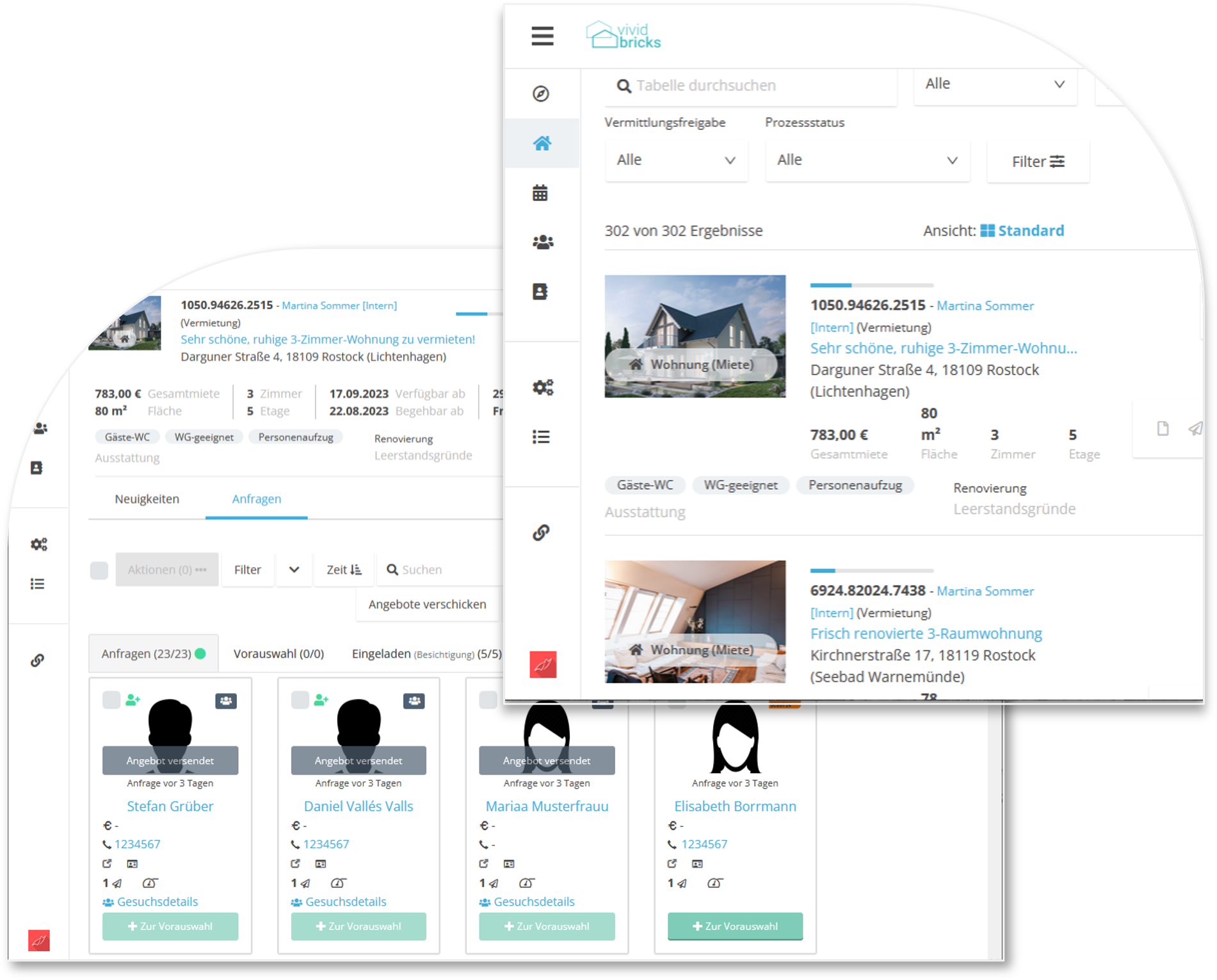 wohnungshelden Objektansicht Interessenten