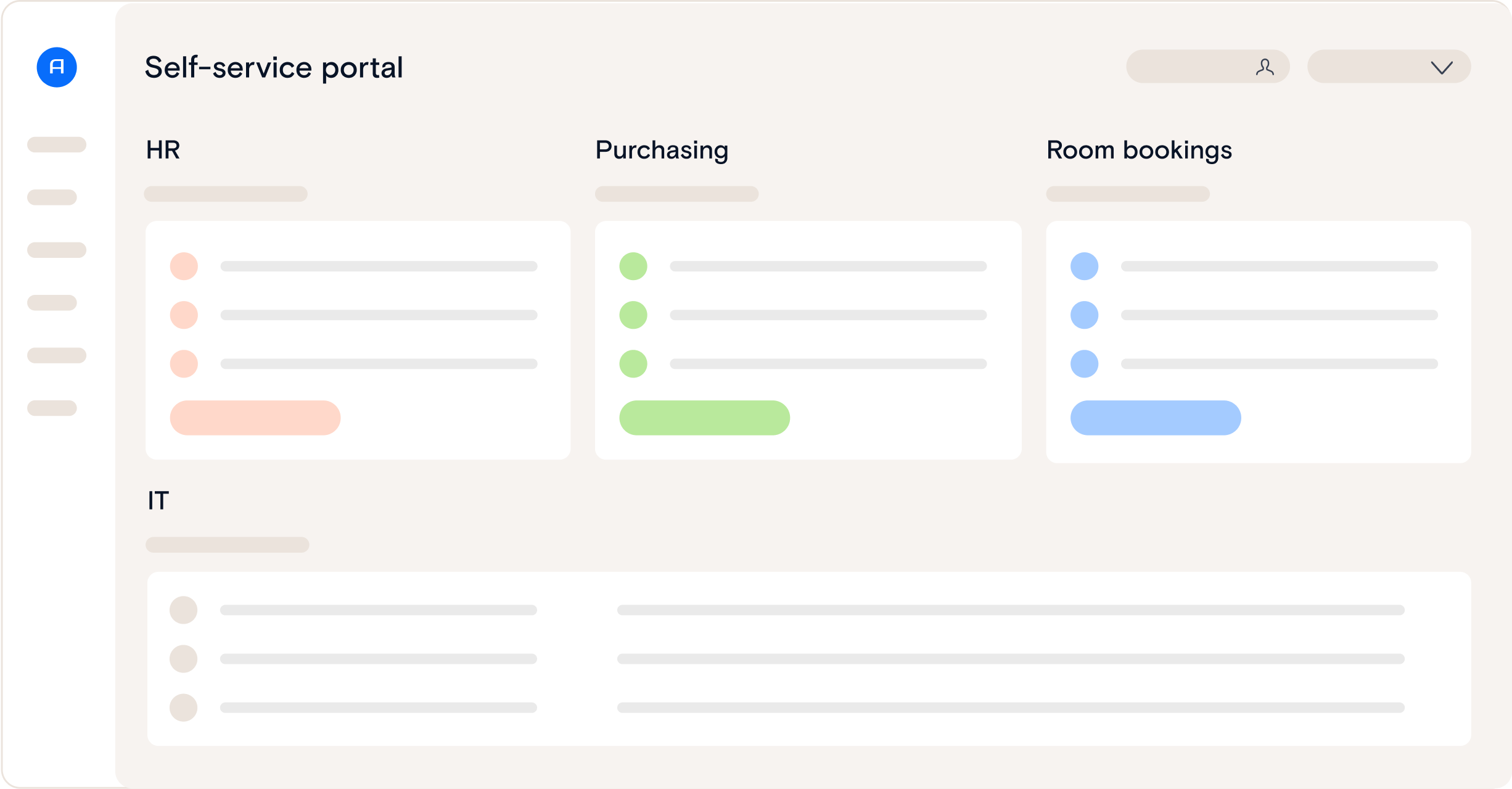Self-service portal