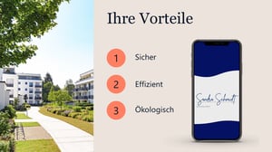 Infografik: Ihre Vorteile mit der Digitalen Unterschrift: sicher, effizient, ökologisch