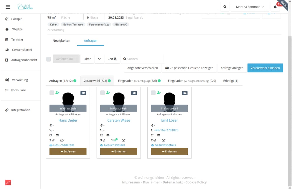 Digitale Vermietungslösung für Genossenschaften
